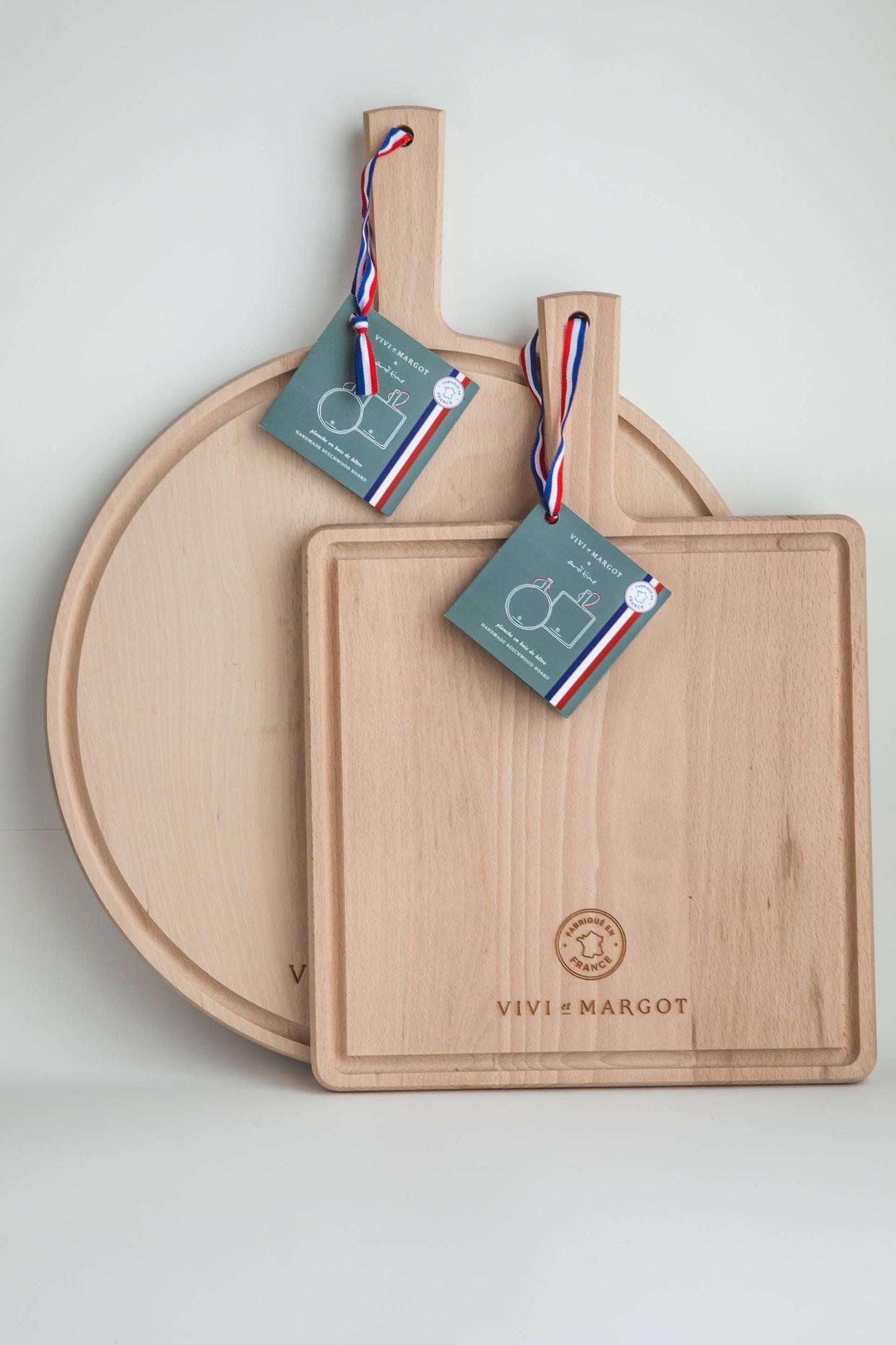 Vivi et Margot Hand Made French Wood Artisan Board Square