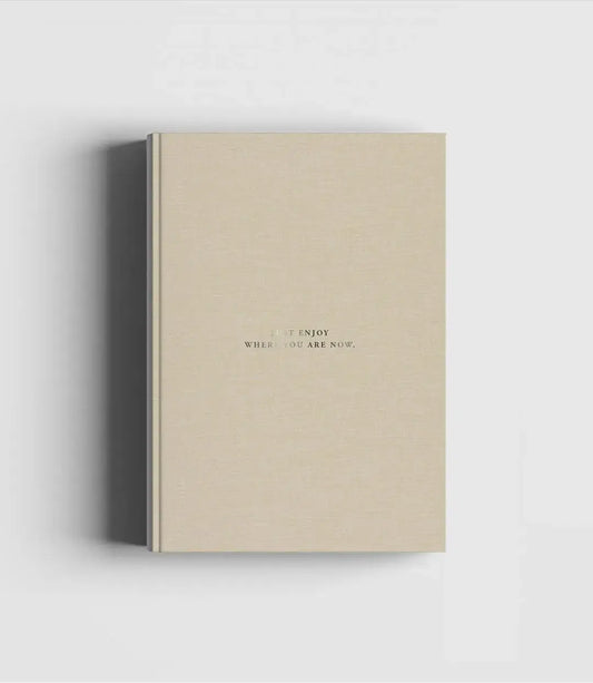 Natural Linen & Dark Brown Notebook