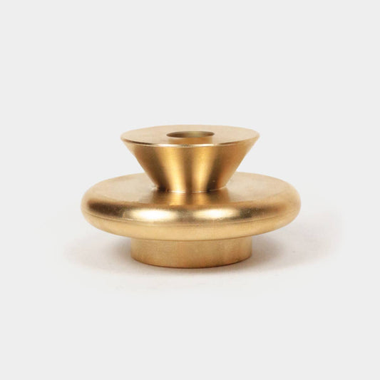 Solid Brass Candle Holder XS - 1.6" Tall & Fits 3/8" Candles