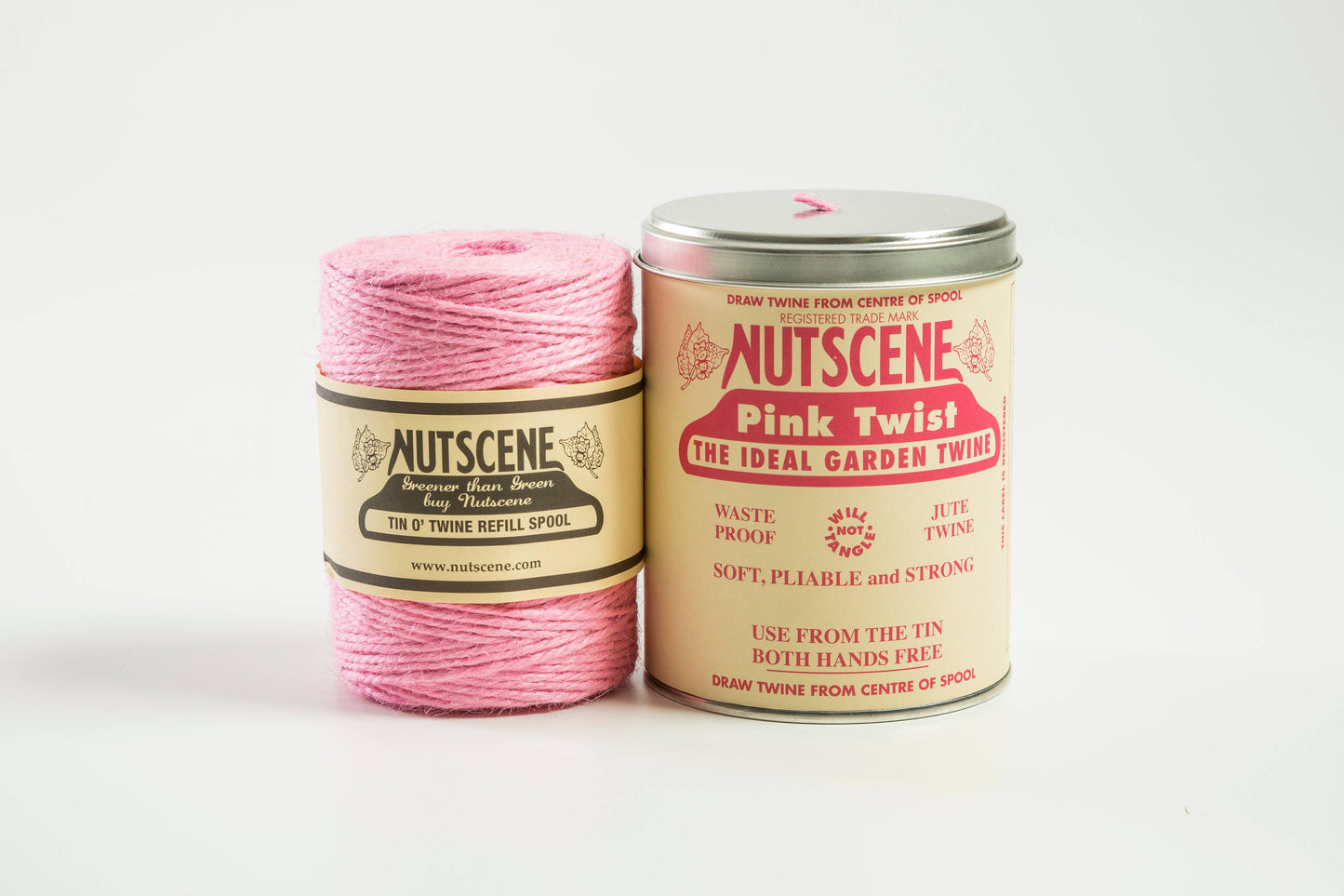 Iconic Tin of Nutscene Twine- String in a tin (490ft): Botanical