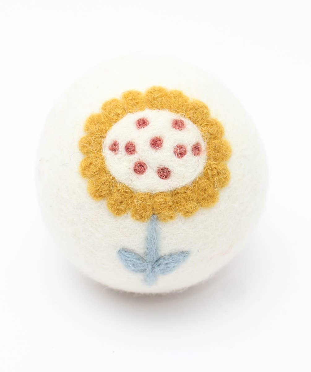 Flowers: Eco Wool Dryer Balls Fair Trade: Daisy