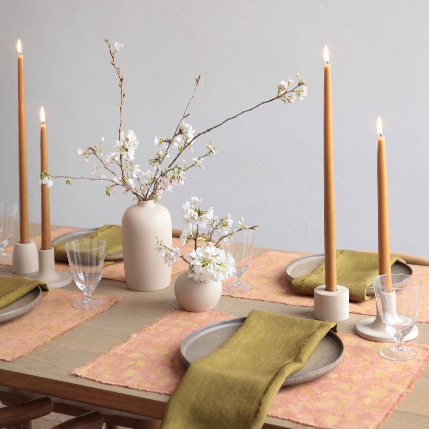 Ceramic Blossom Vase, Sand: Tall