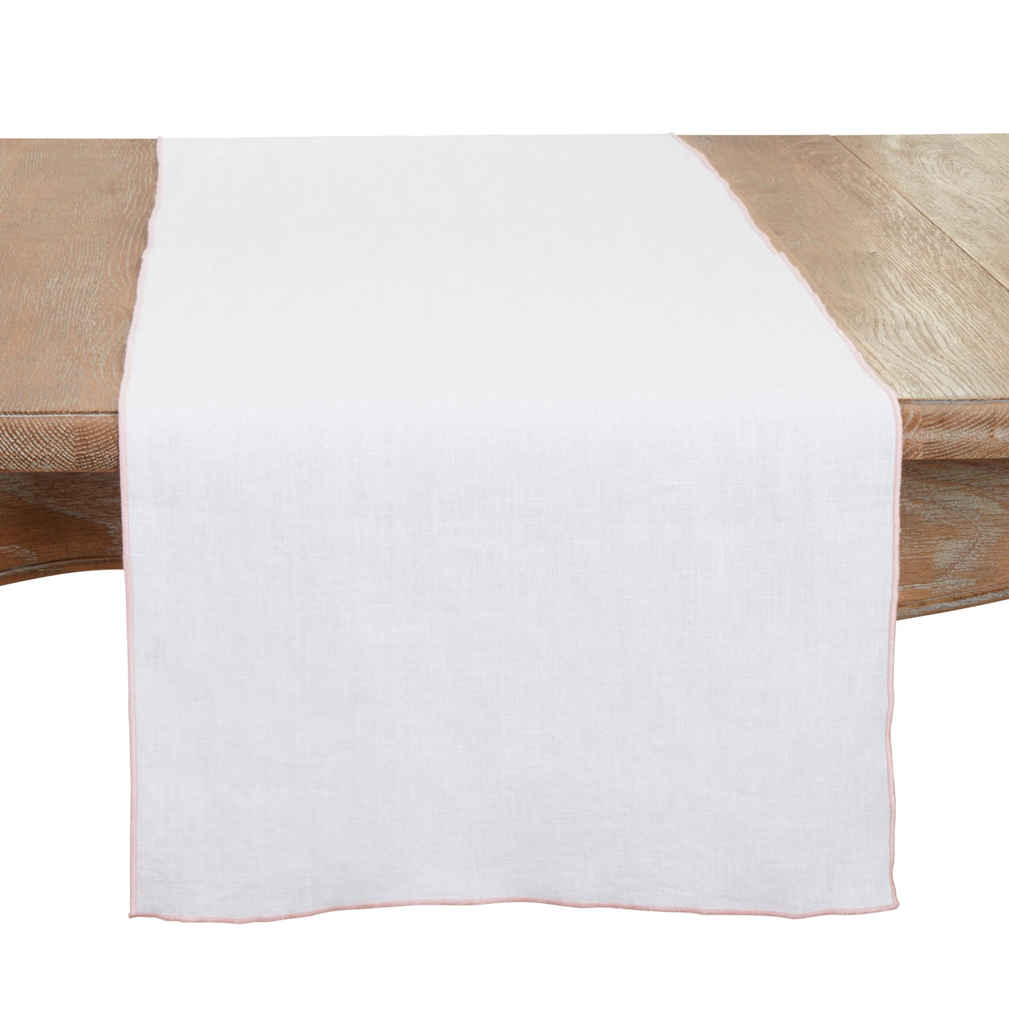 Stonewashed Stitched Edge Table Runner: Red / 16"x72"