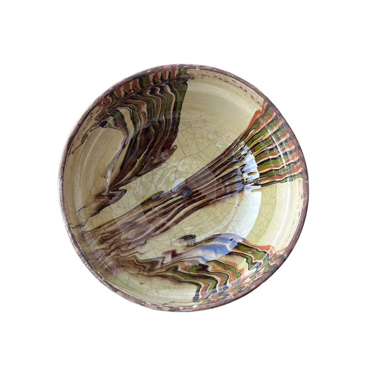 Bowl: Marbleized Green / Large