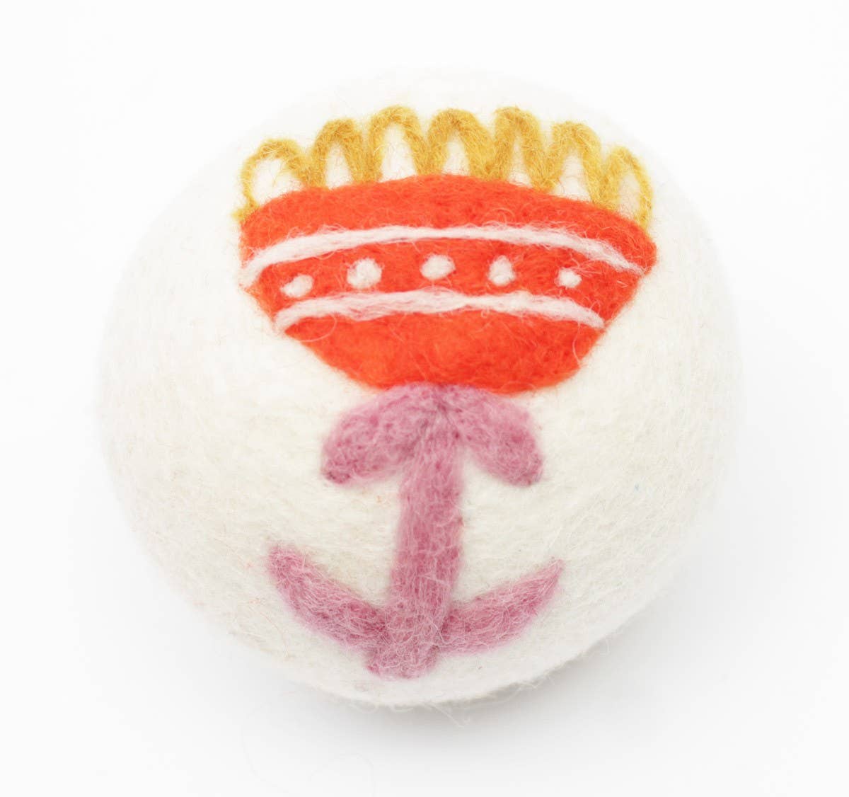 Flowers: Eco Wool Dryer Balls Fair Trade: Tulip