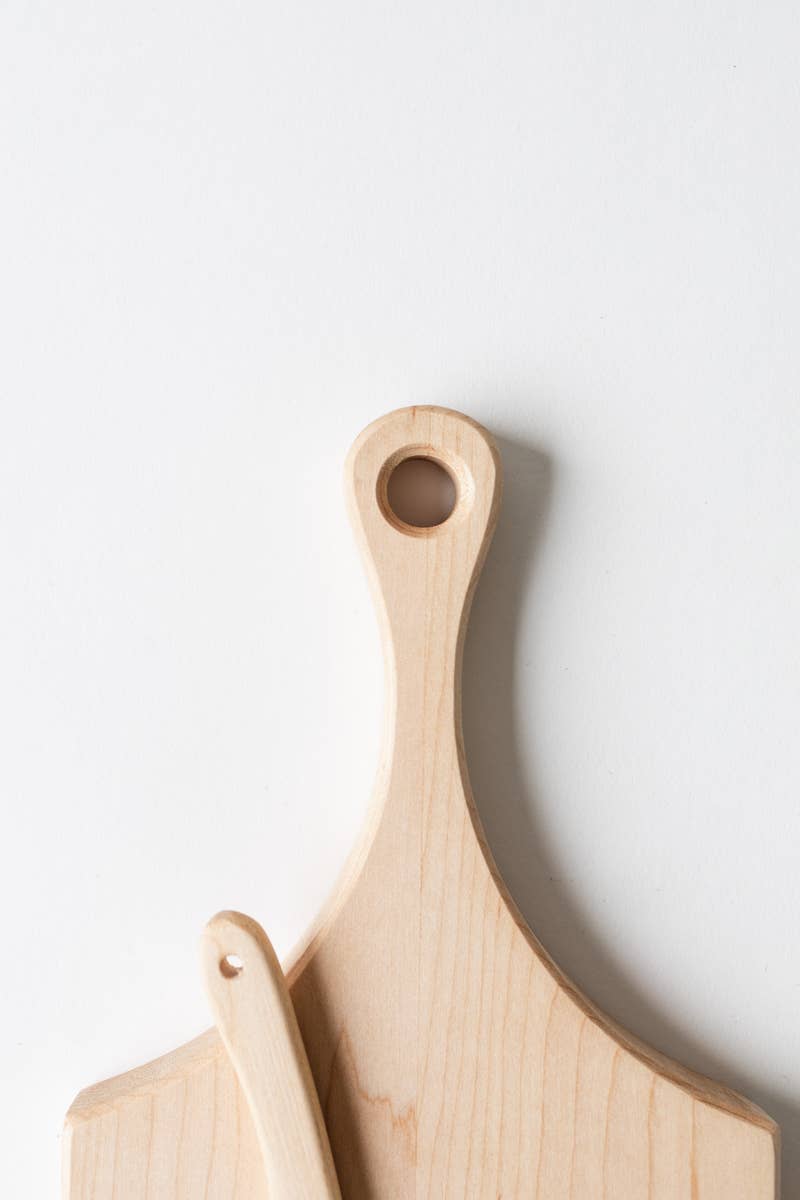 The Cheese Board with Wooden Spreader: Walnut