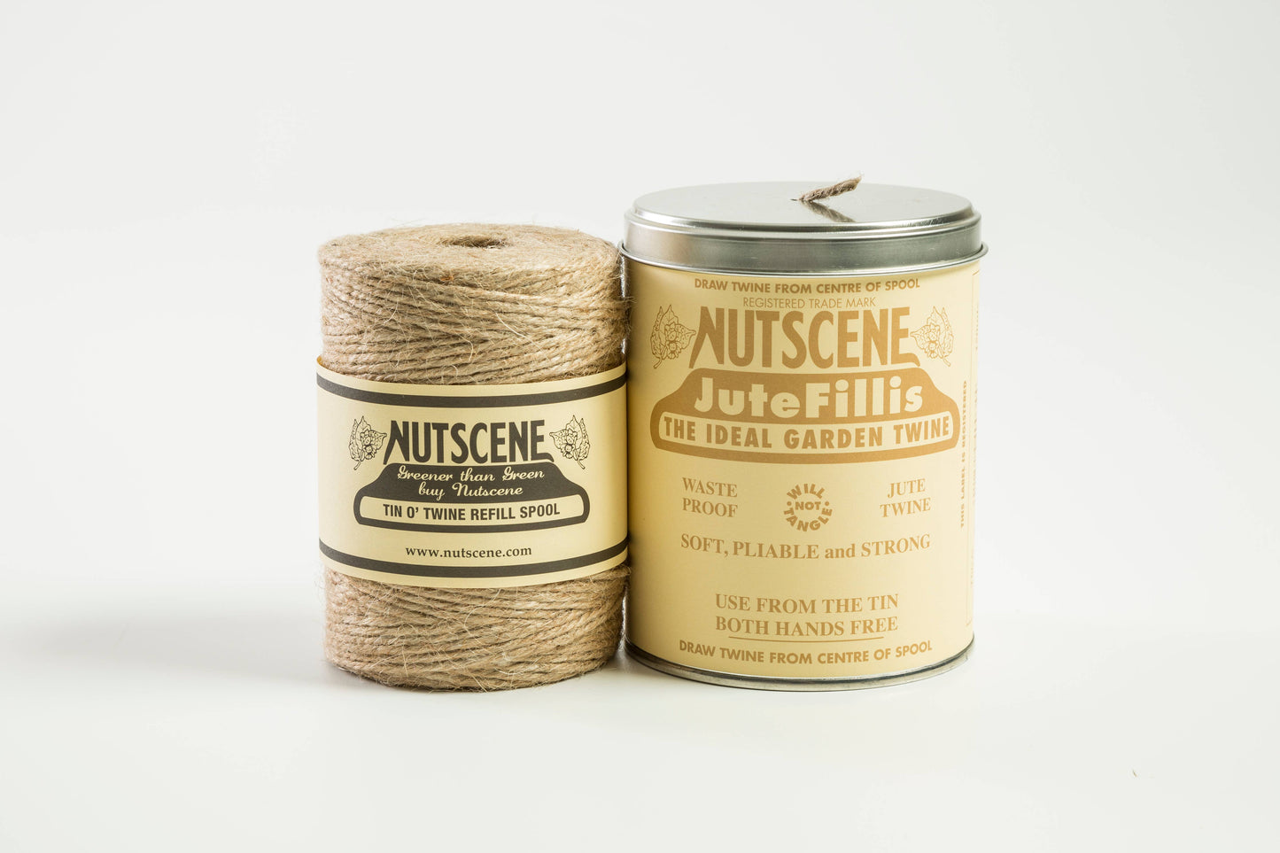 Iconic Tin of Nutscene Twine- String in a tin (490ft): Botanical