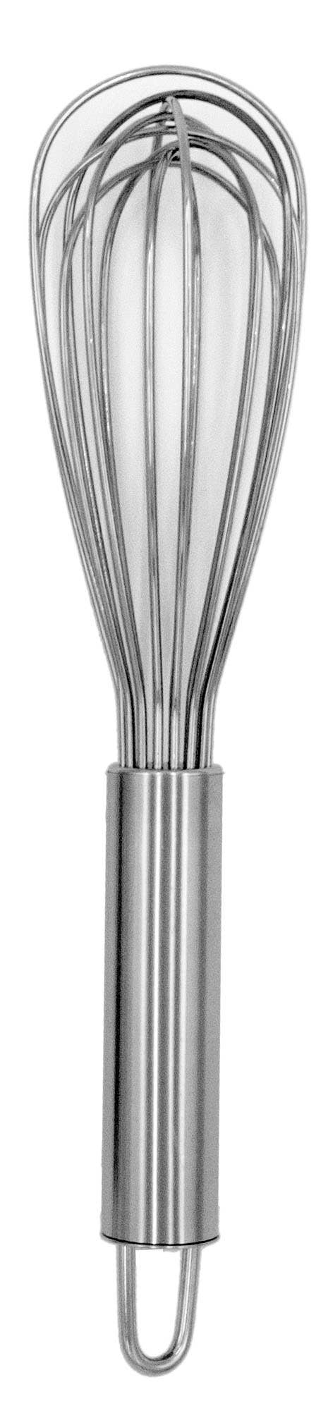 KITCHEN BASICS French Whisk Stainless Steel: Stainless Steel / Stainless-Steel / 29cm/11.5"