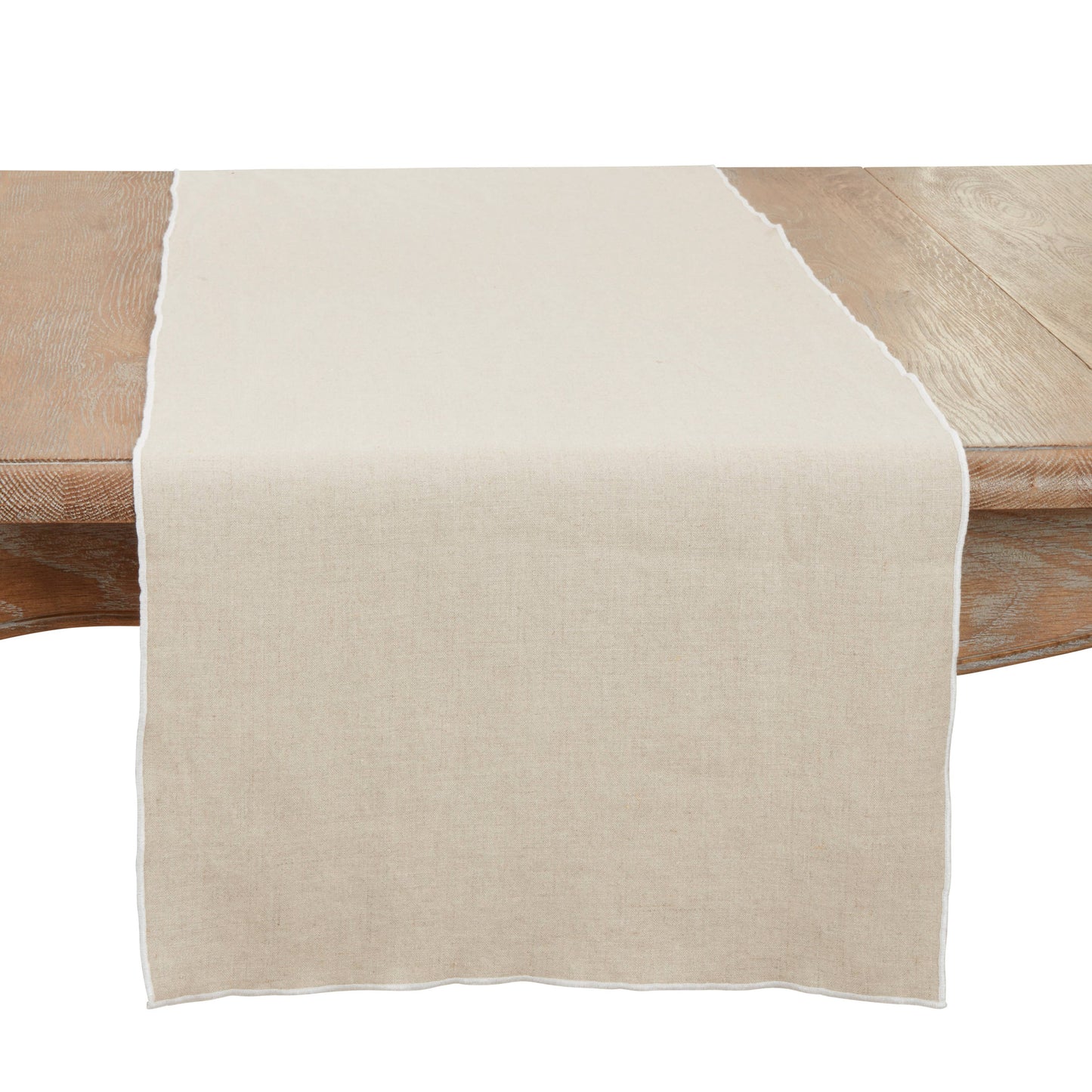 Stonewashed Stitched Edge Table Runner: Red / 16"x72"