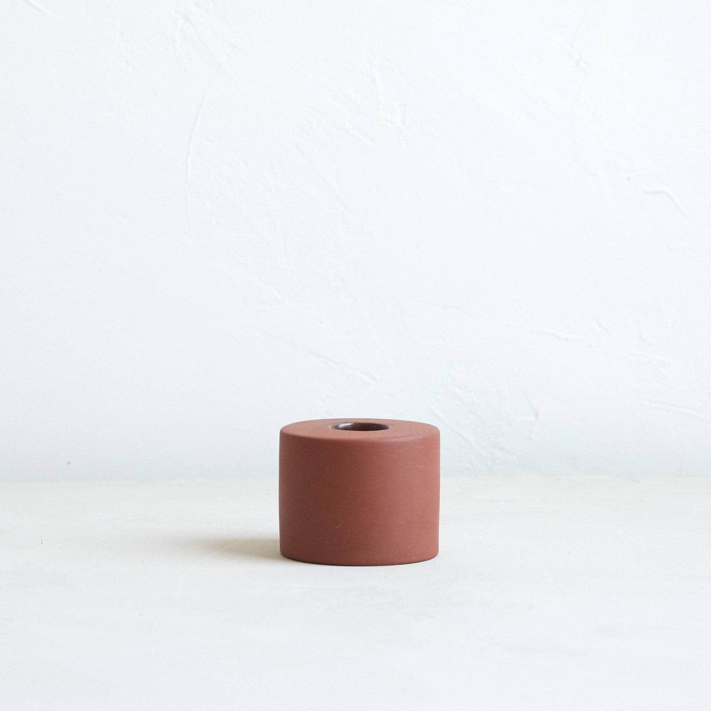 Petite Taper Holders: Matte White / Cone