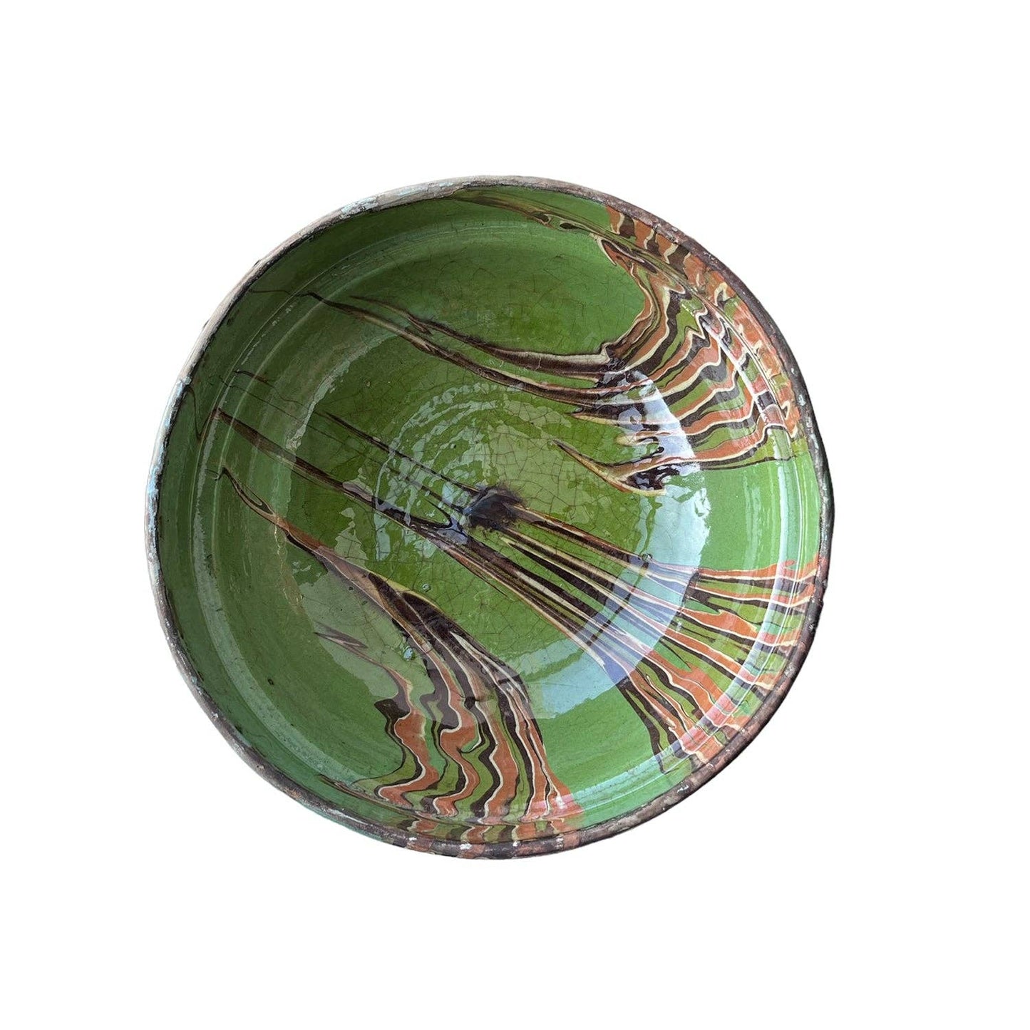 Cottage Crafted Bowl: Marbleized Blue / Small