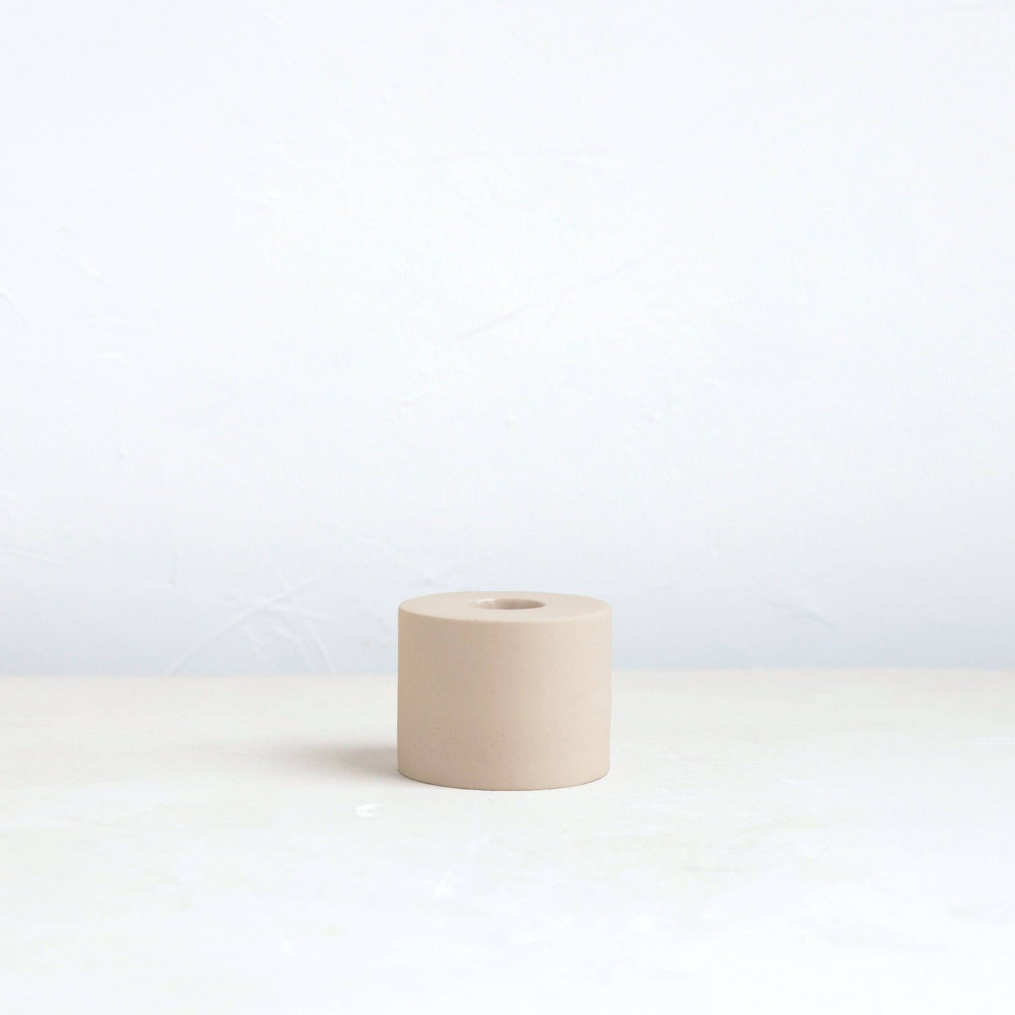 Petite Taper Holders: Matte White / Cone