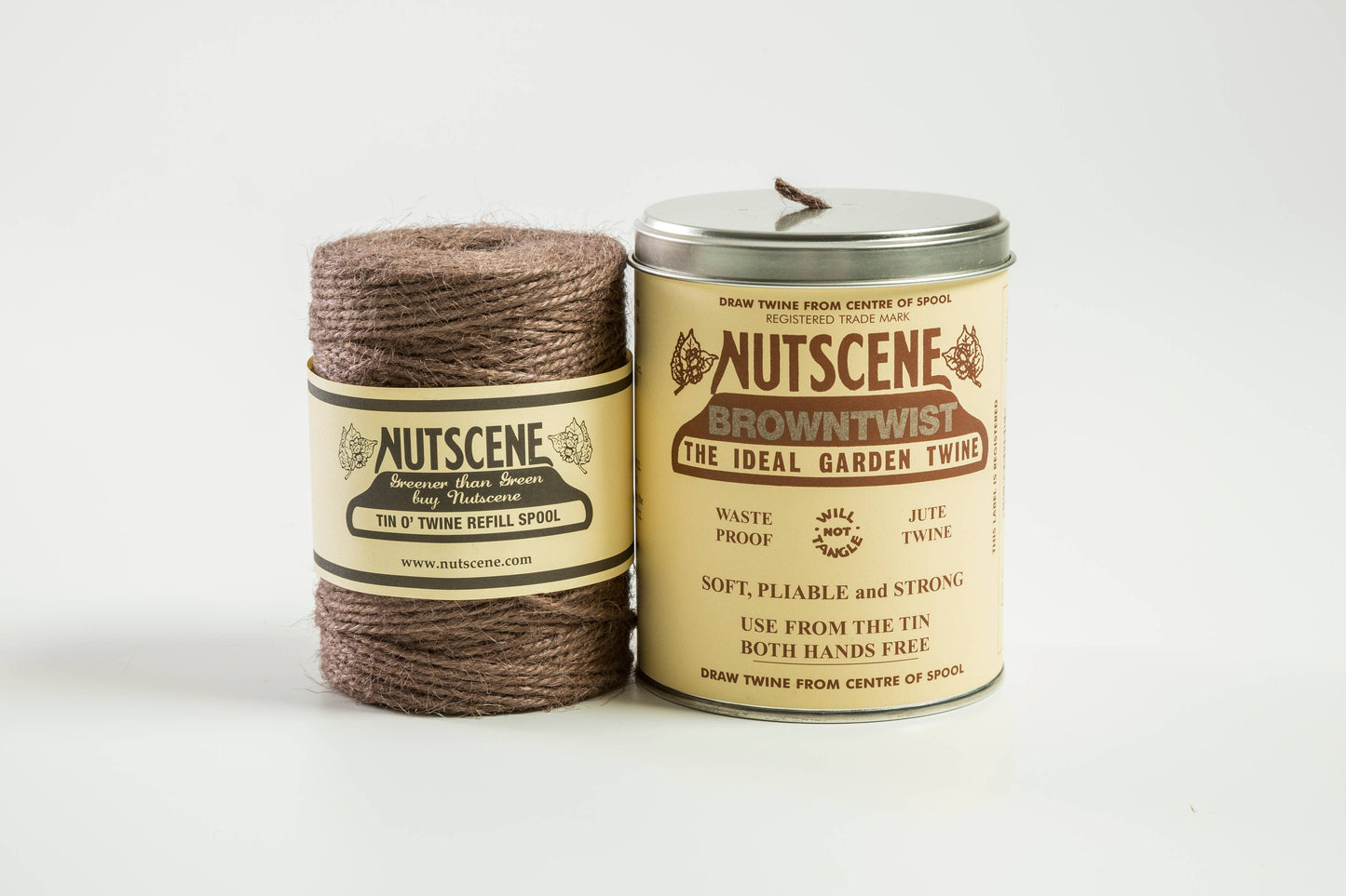 Iconic Tin of Nutscene Twine- String in a tin (490ft): Black