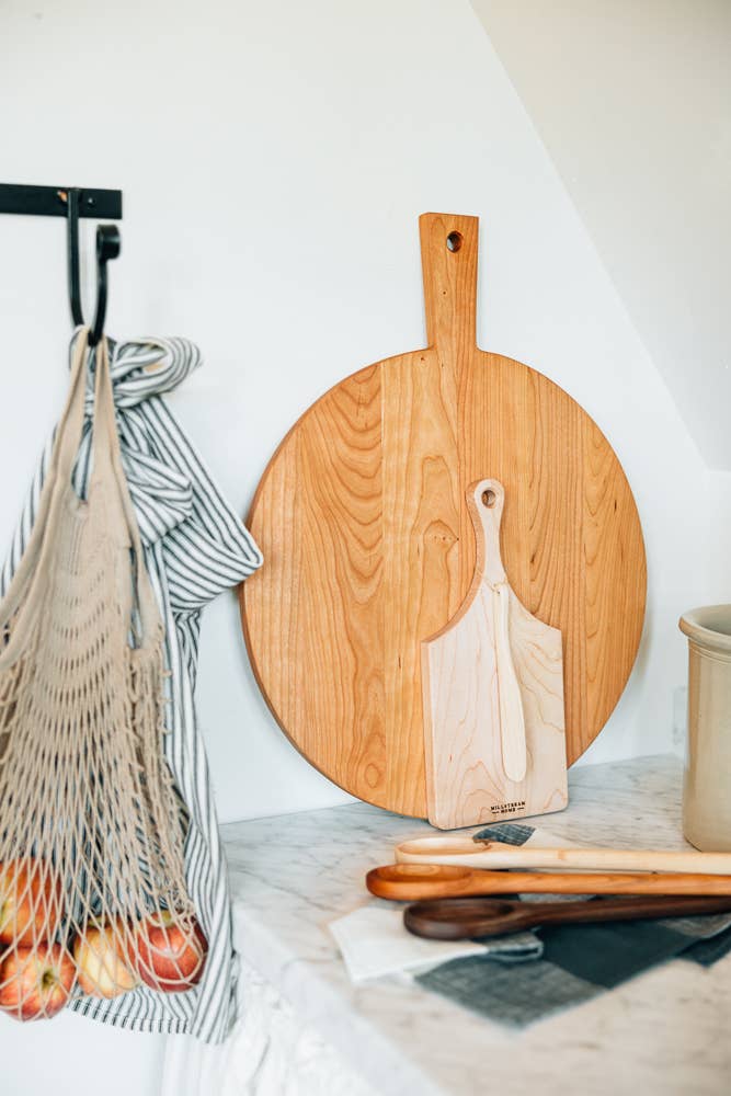 The Cheese Board with Wooden Spreader: Walnut