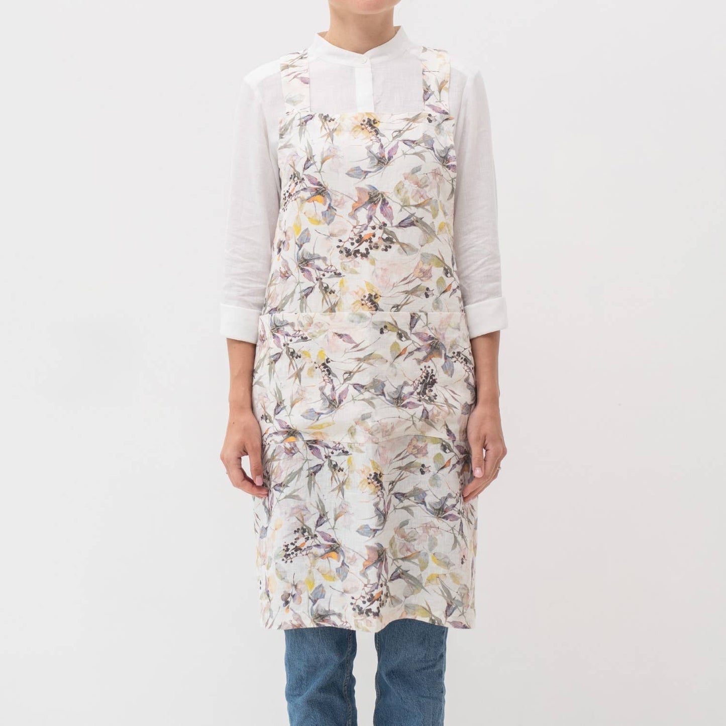 Meadow Linen Japanese Crossback Apron