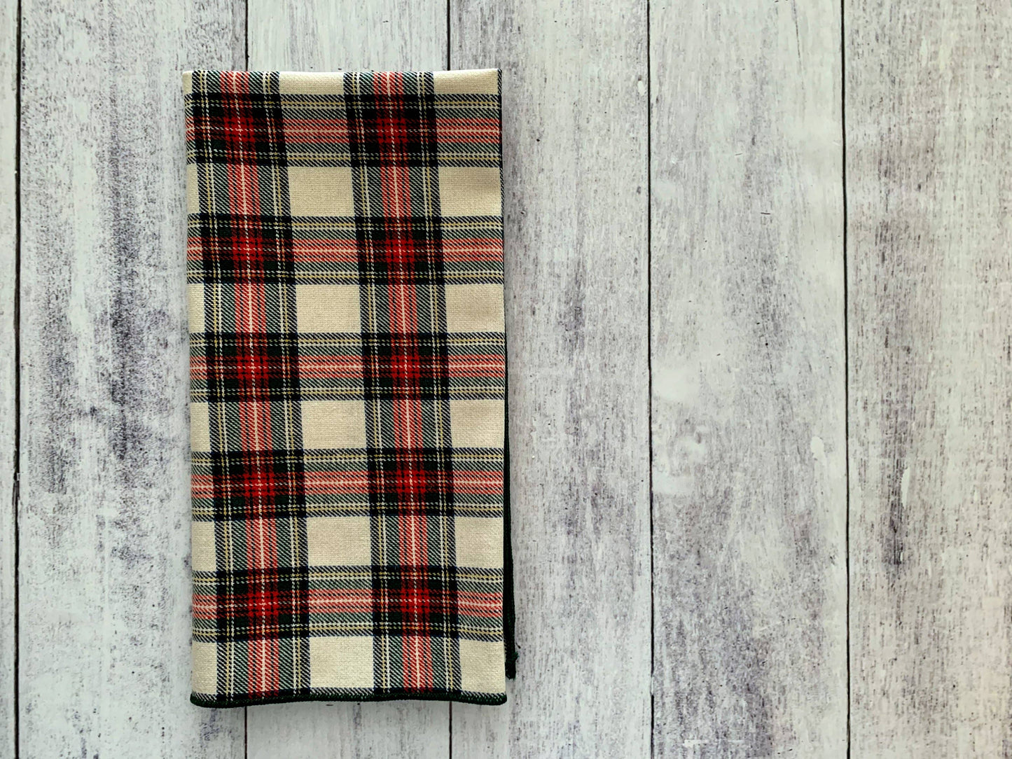 Tartan Cloth Napkins, set of four: Red