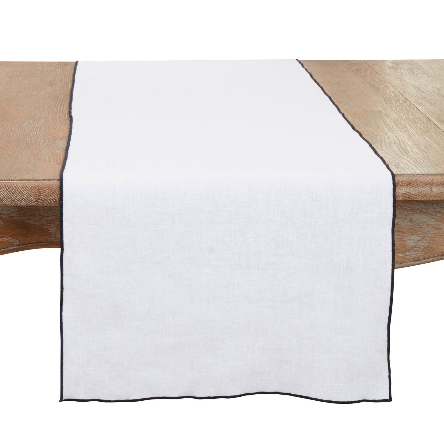 Stonewashed Stitched Edge Table Runner: Red / 16"x72"