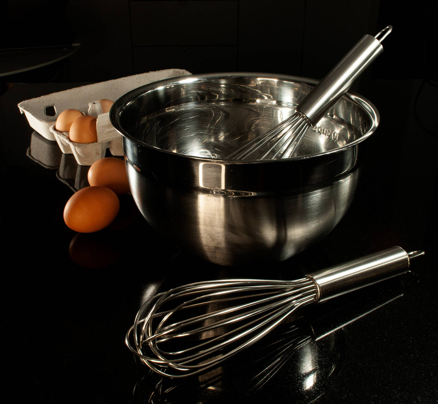 KITCHEN BASICS French Whisk Stainless Steel: Stainless Steel / Stainless-Steel / 29cm/11.5"