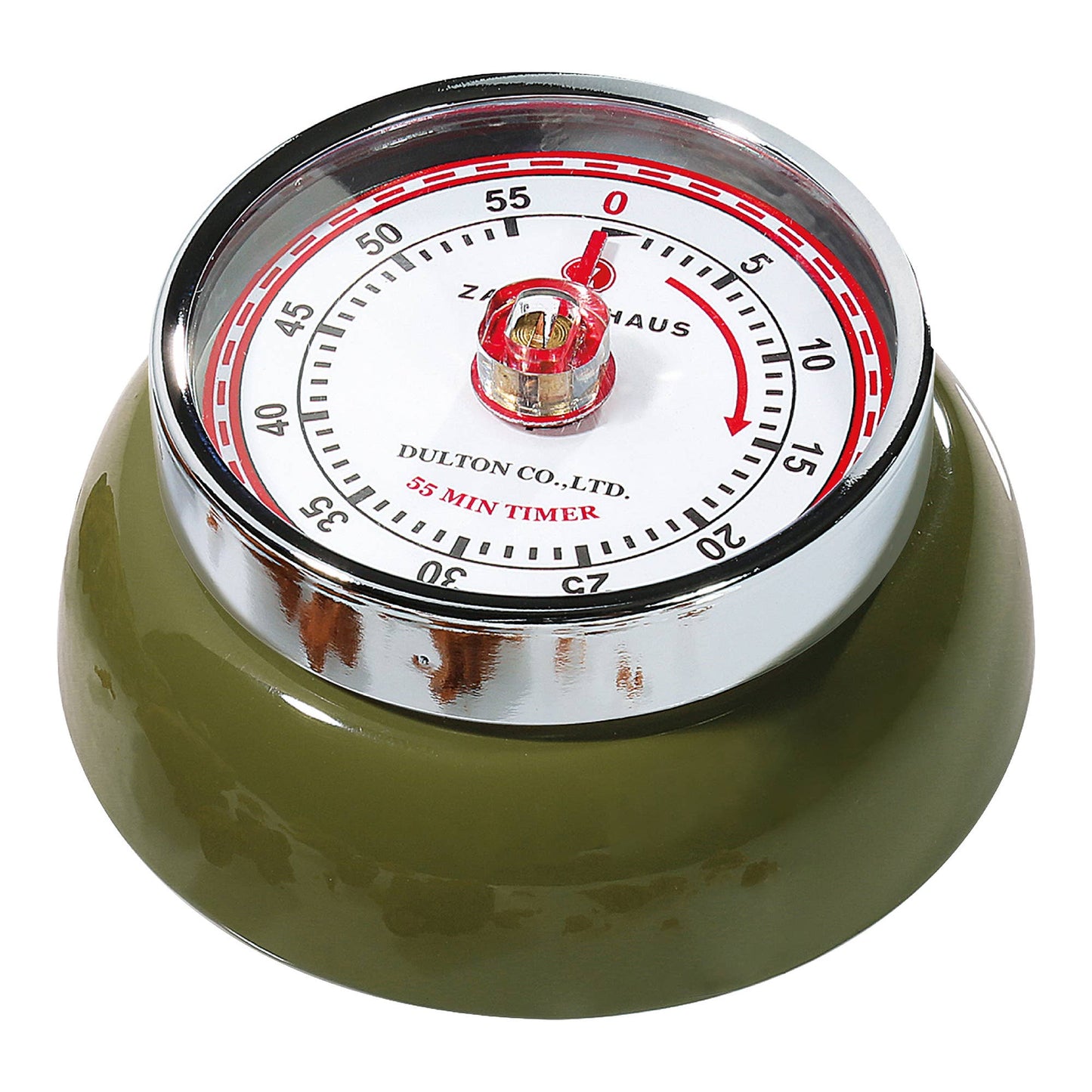 "Retro" Kitchen Timer Olive, 2.75" x 1.25"