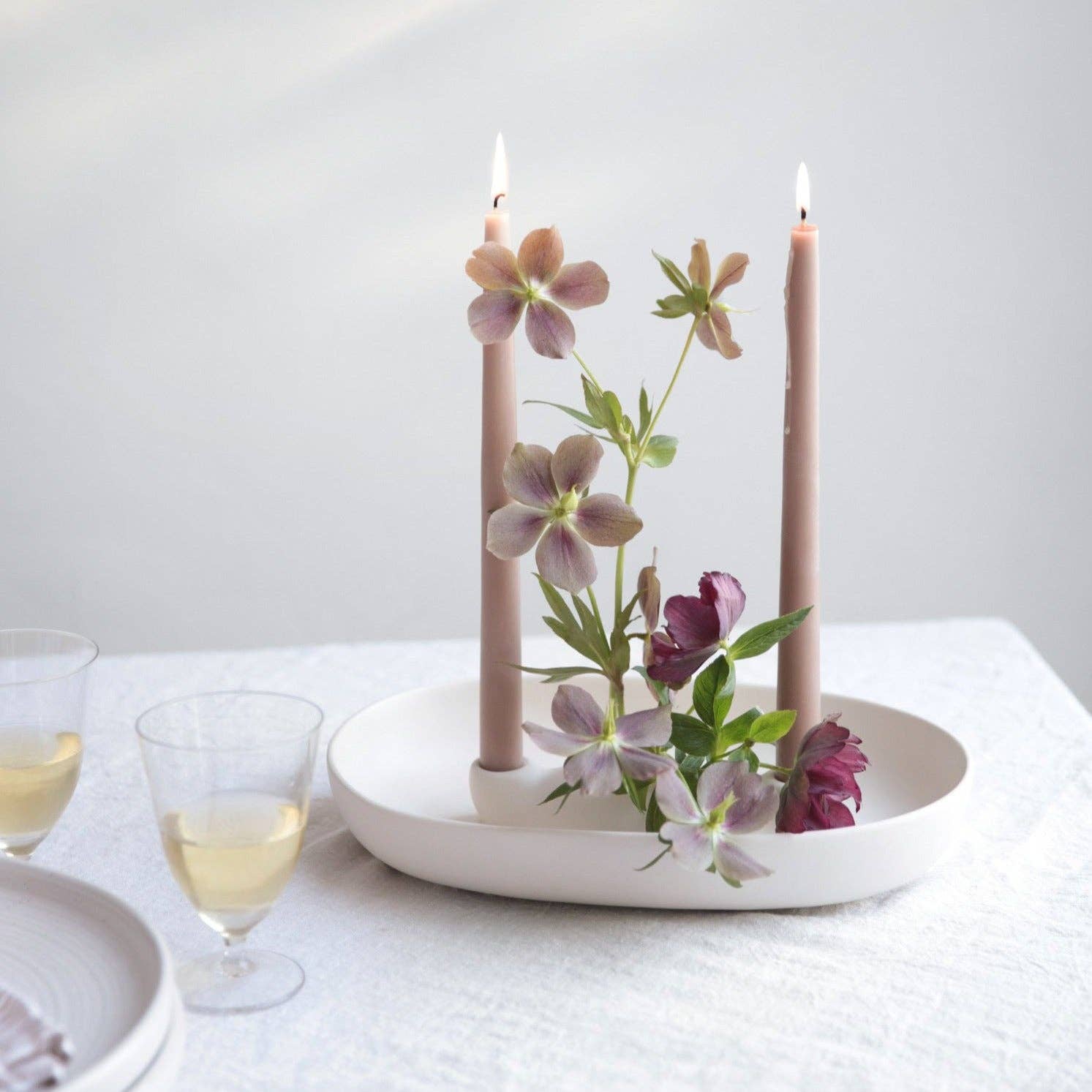 The Floral Society Flower Frog Bowl and Taper Holder - Thumbnail 4