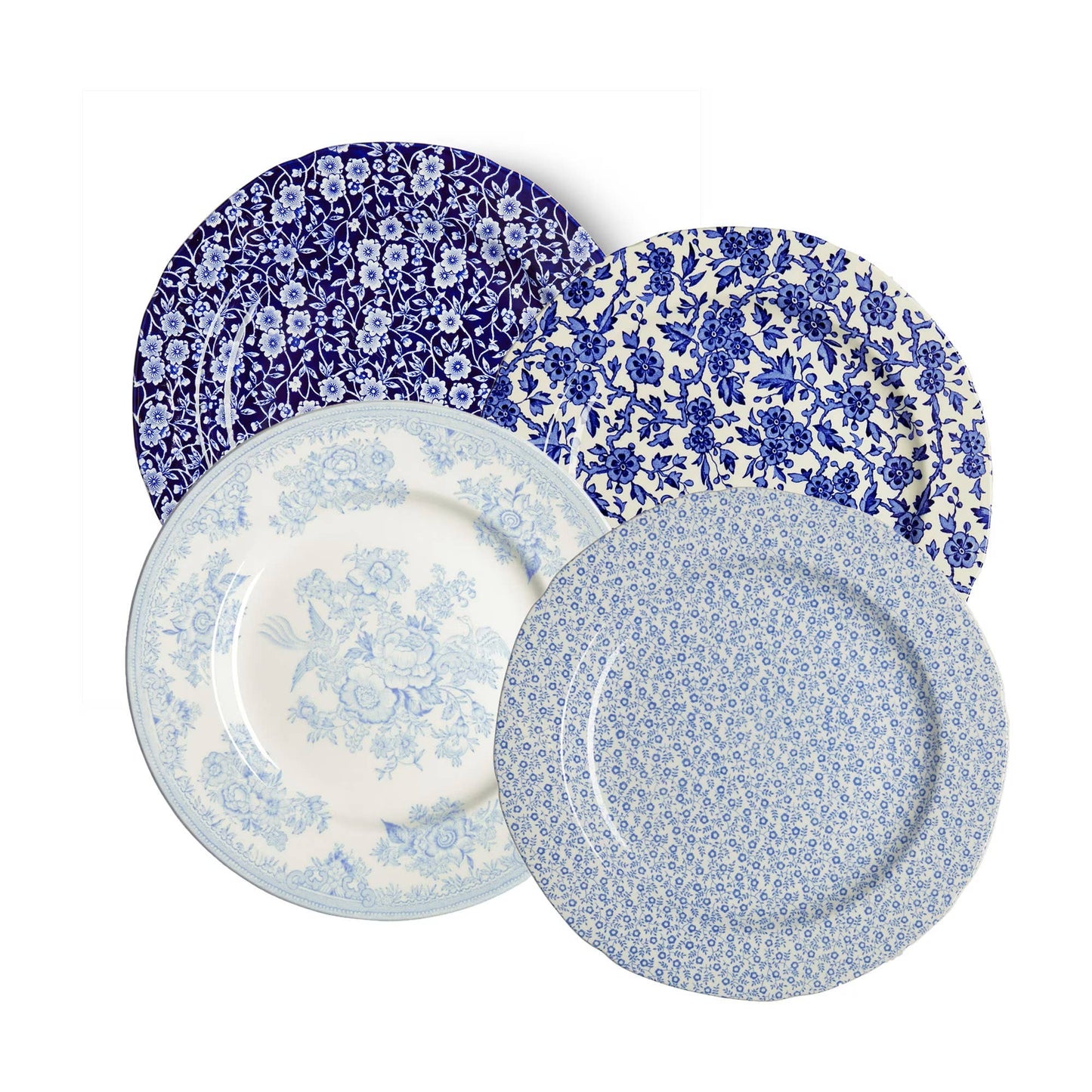 Burleigh Blues Mixed S/4 Salad Plates