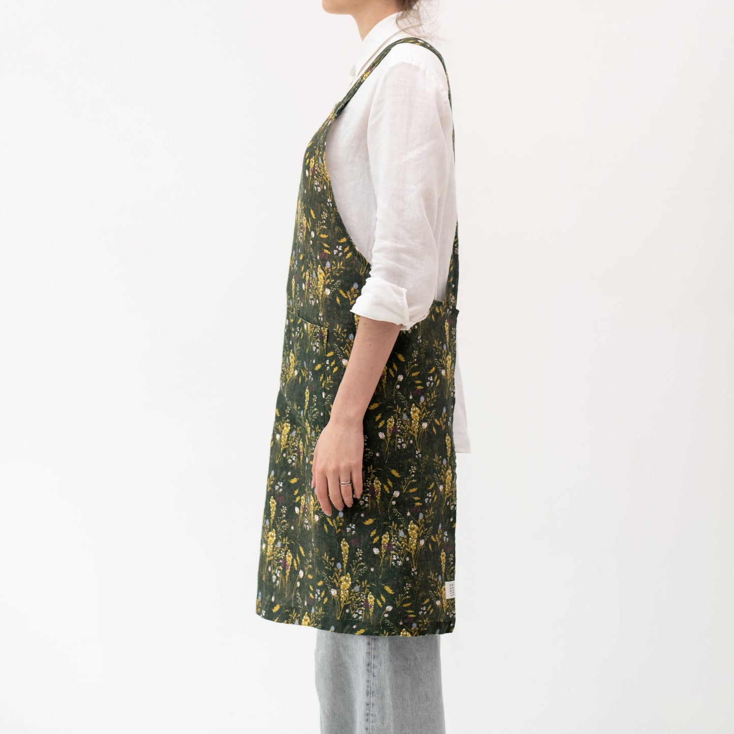Woodland Linen Japanese Crossback Apron