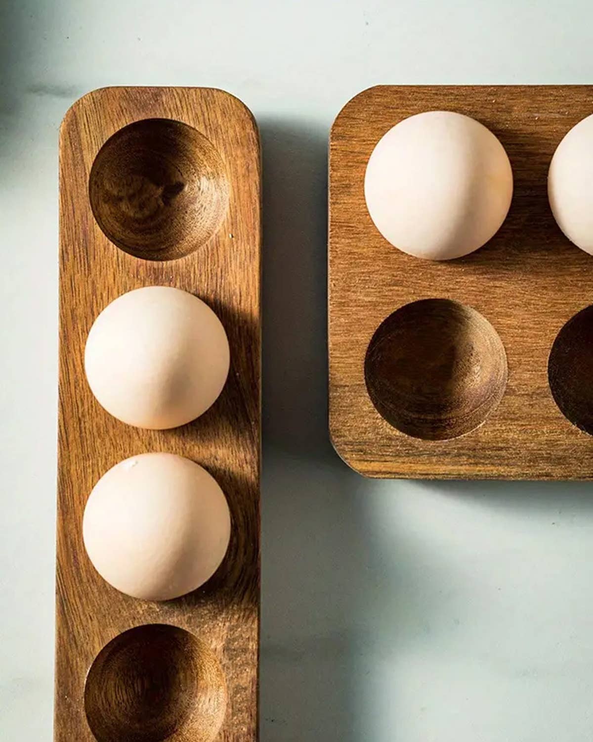 Wooden Egg Holder: 12 holes-A