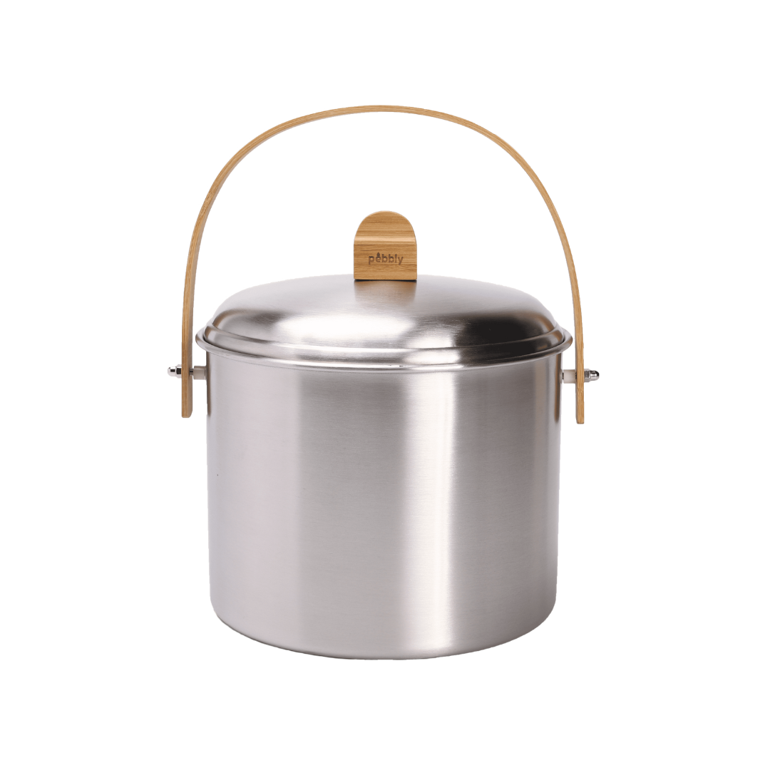 Compost Bin with Charcoal Filter: Olive / 7 Quart