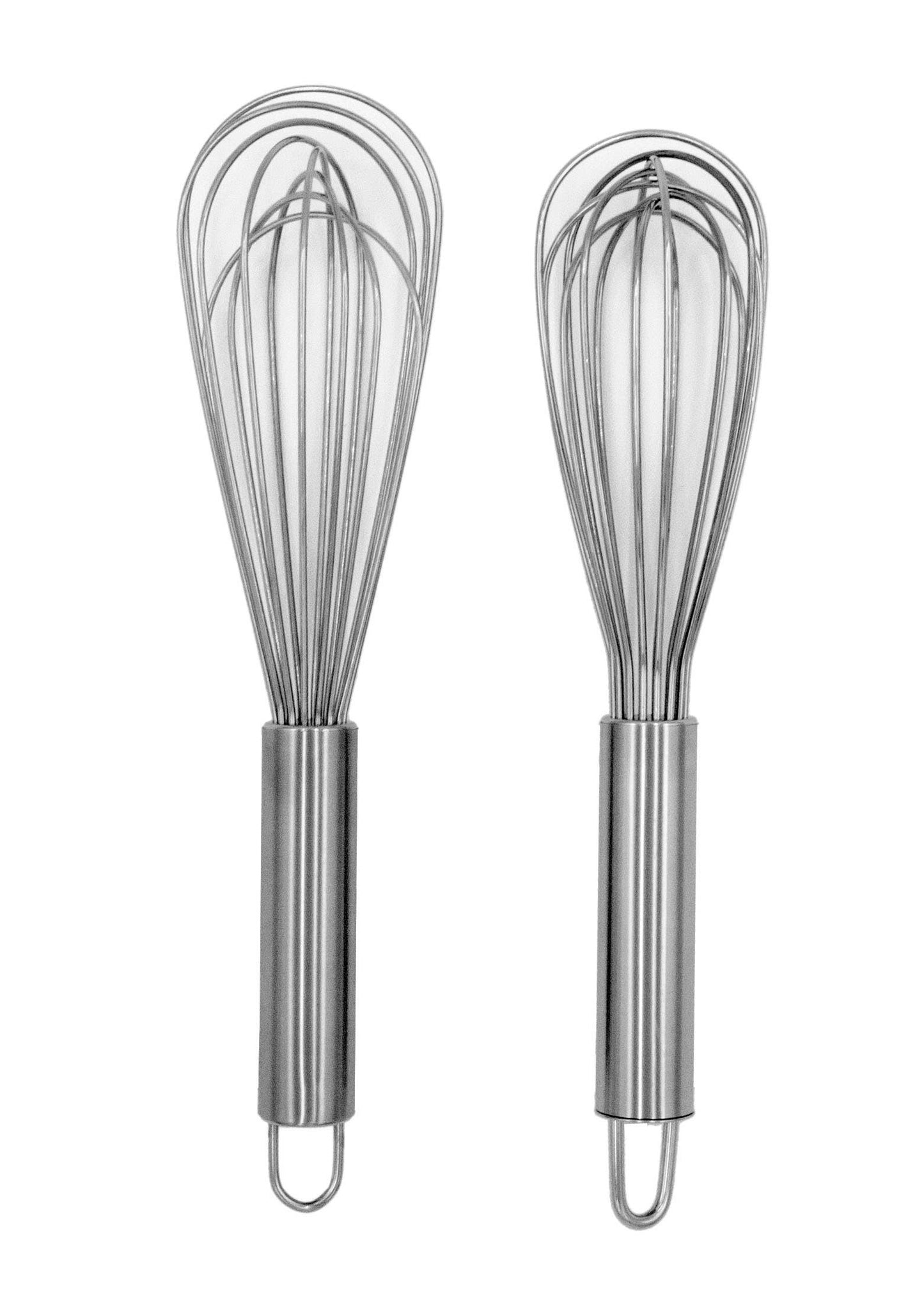 KITCHEN BASICS Balloon Whisk Stainless Steel: Stainless Steel / Stainless-Steel / 27cm/10.5"