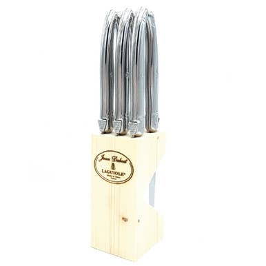 Jean Dubost 6 Stainless Steel Steak Knives