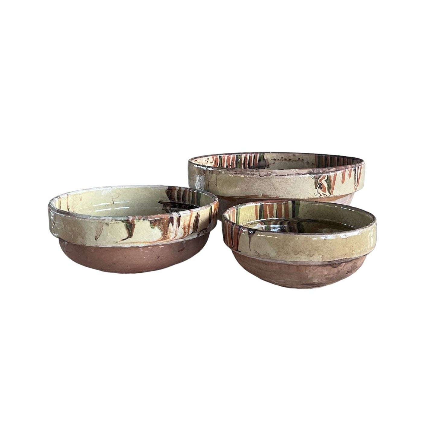 Cottage Crafted Bowl: Marbleized Blue / Small