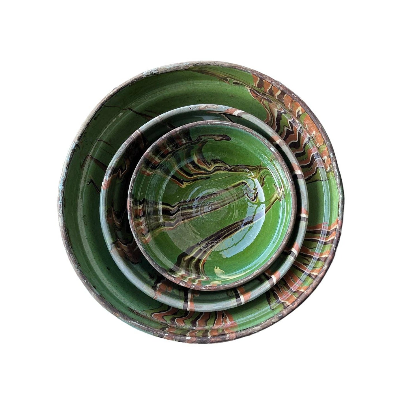 Bowl: Marbleized Blue / Medium