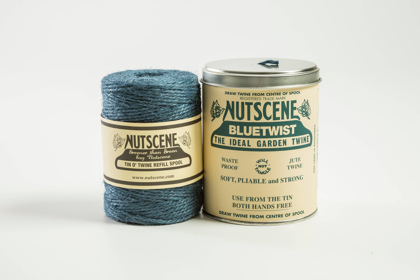 Iconic Tin of Nutscene Twine- String in a tin (490ft): Botanical
