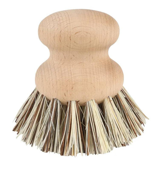 Redecker Pot Brush Bulk Small: Brown / 7cm/2.8"