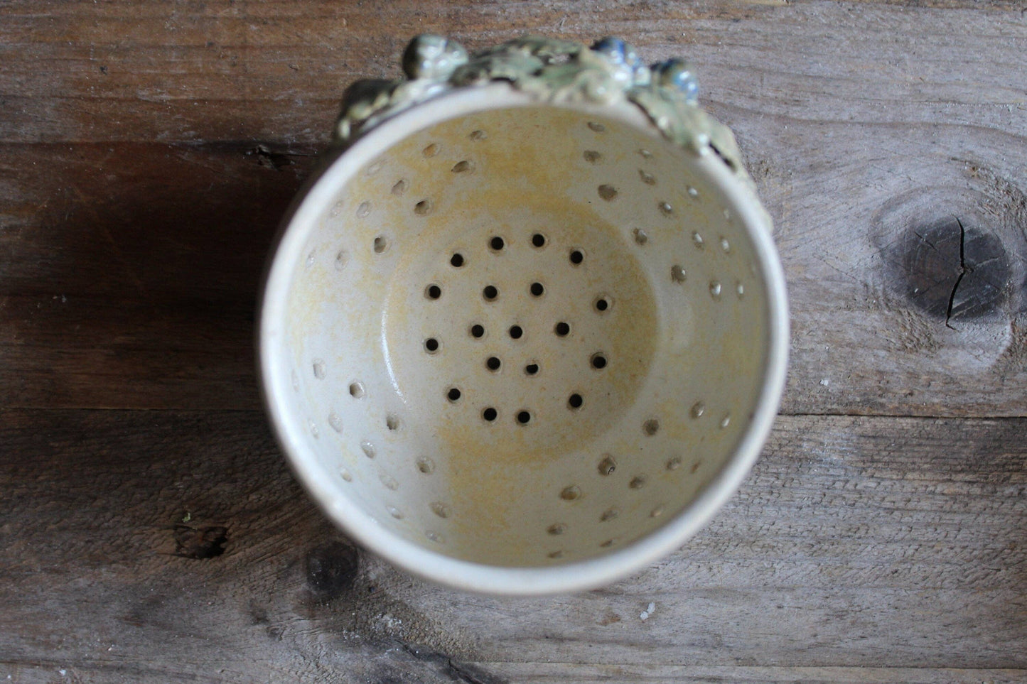Large blueberry - fruit strainer bowl for berries -