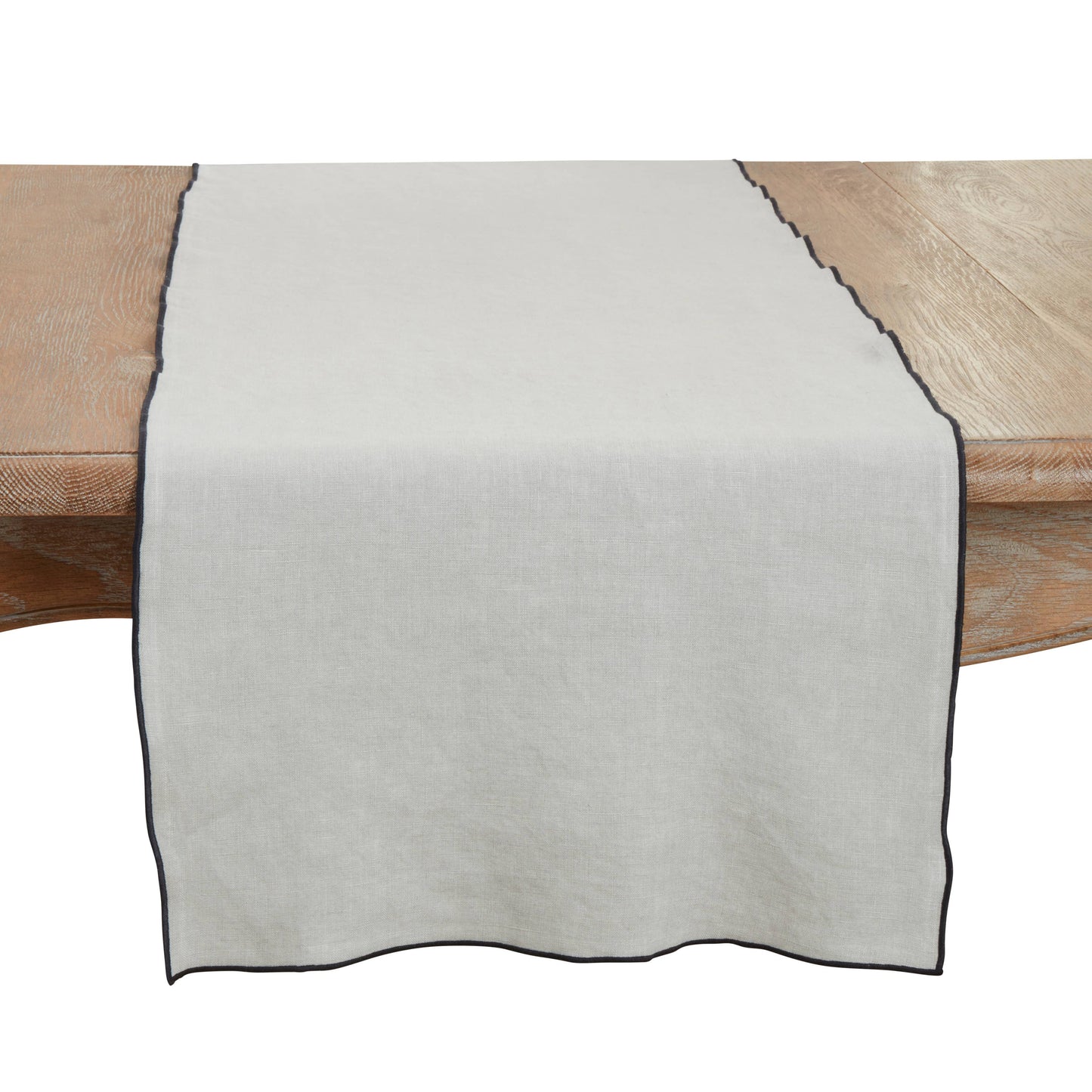 Stonewashed Stitched Edge Table Runner: Red / 16"x72"