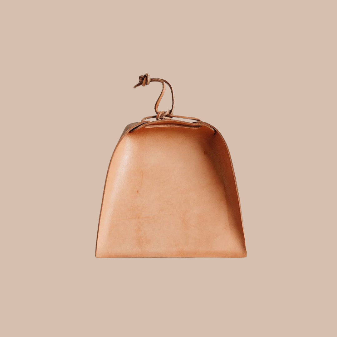 Brown Leather Dustpan