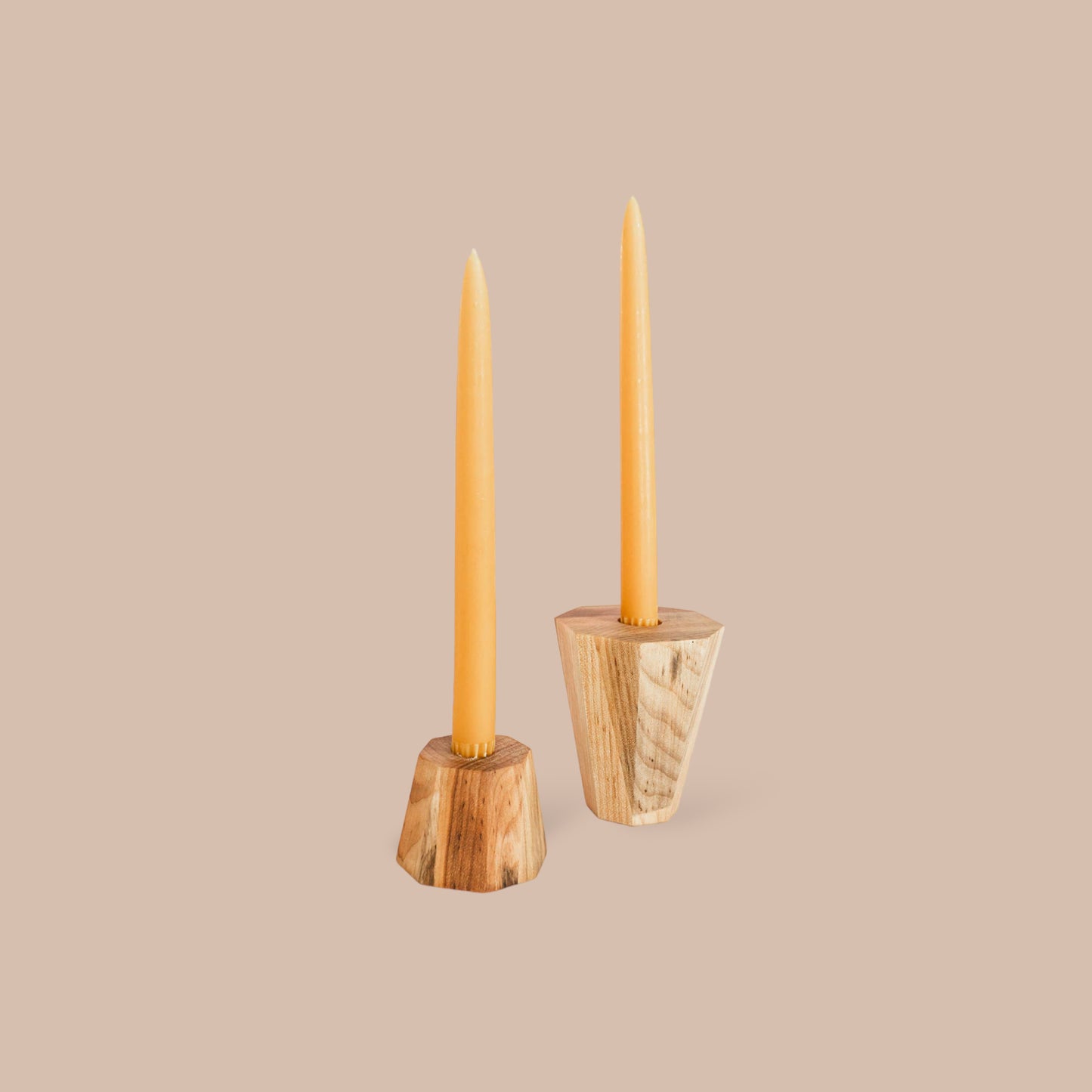 The Reversible Wooden Candle Holder- Short