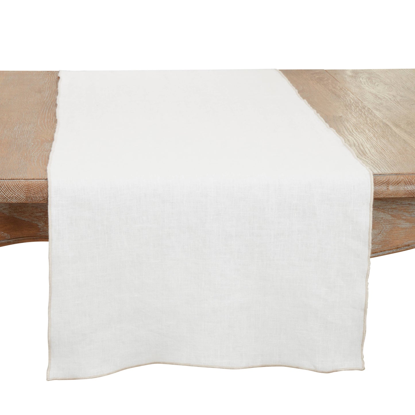 Stonewashed Stitched Edge Table Runner: Red / 16"x72"