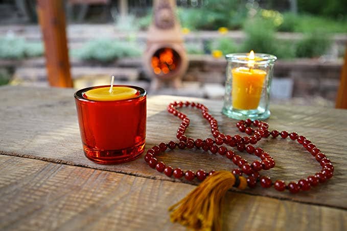 Pure Beeswax Votive Candles - Sustainable & Handcrafted: Raw / 4 Pack