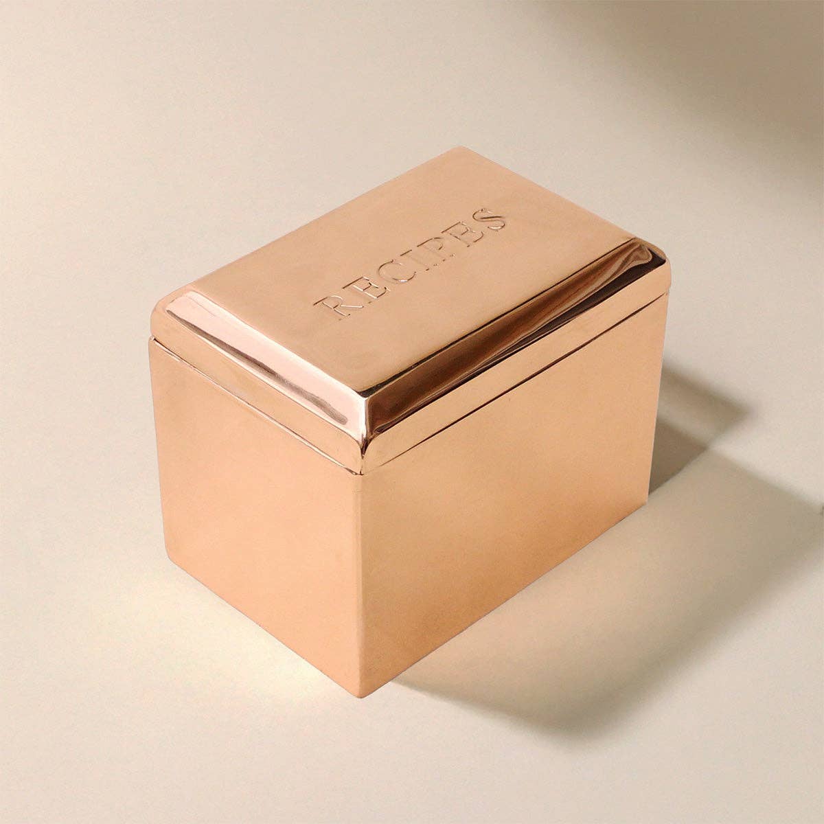 Copper Recipe Box