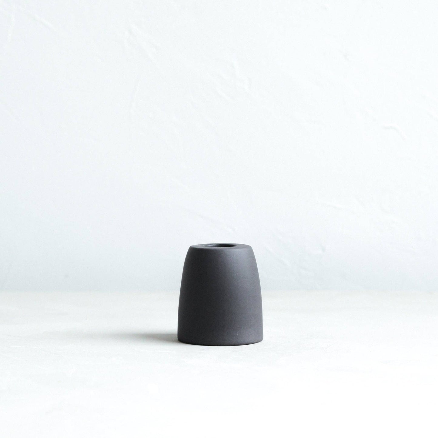 Petite Taper Holders: Matte White / Cone