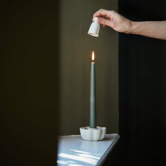 Ceramic Fleur Candle Snuffer