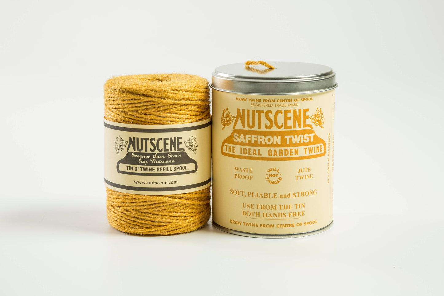 Iconic Tin of Nutscene Twine- String in a tin (490ft): Black