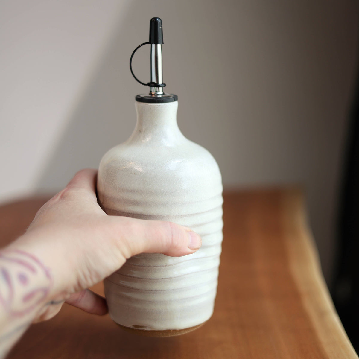 Artist Choice Olive Oil Cruet in Cream