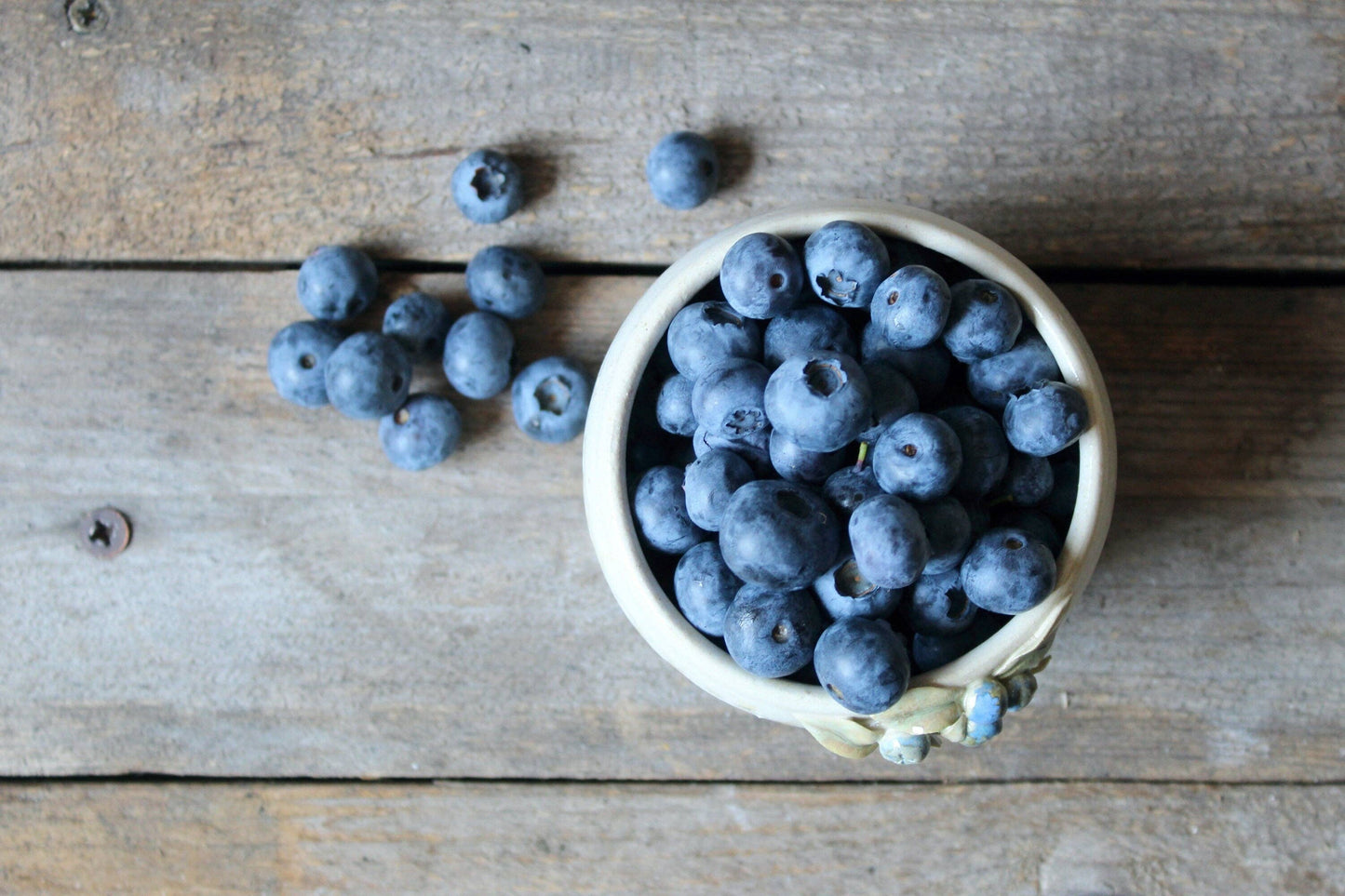 Large blueberry - fruit strainer bowl for berries -