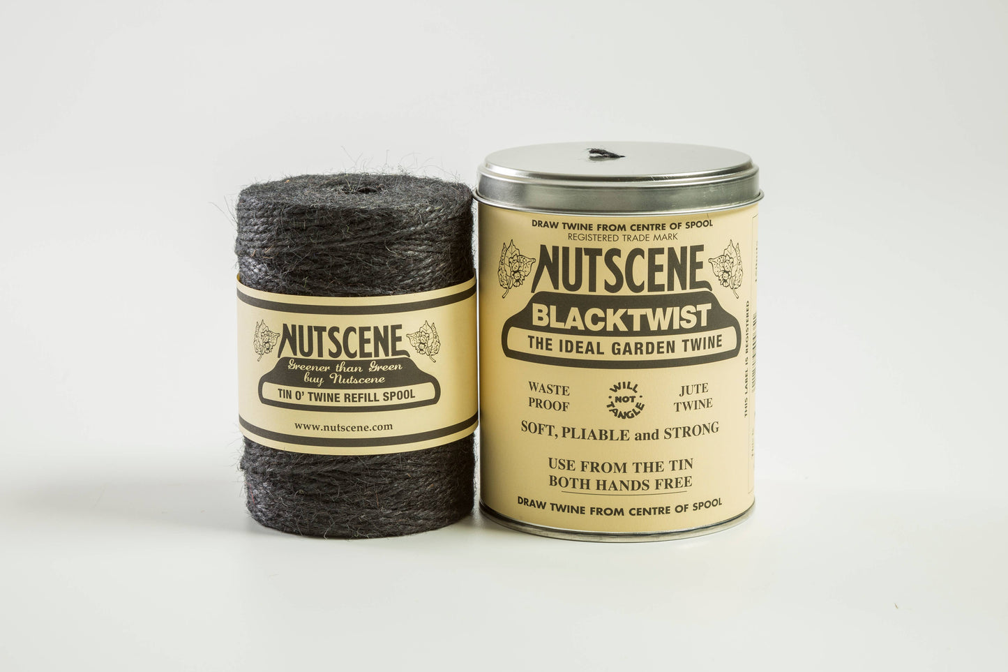 Iconic Tin of Nutscene Twine- String in a tin (490ft): Natural