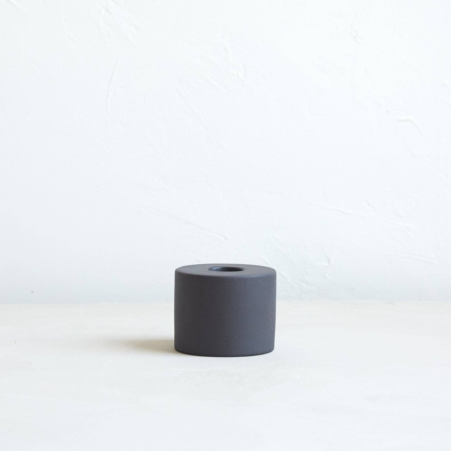 Petite Taper Holders: Matte White / Cone