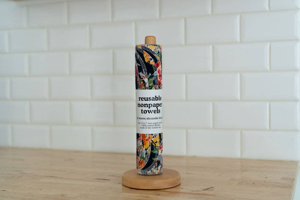 Reusable Paper Towels - Botanist : 6 Pack Folded