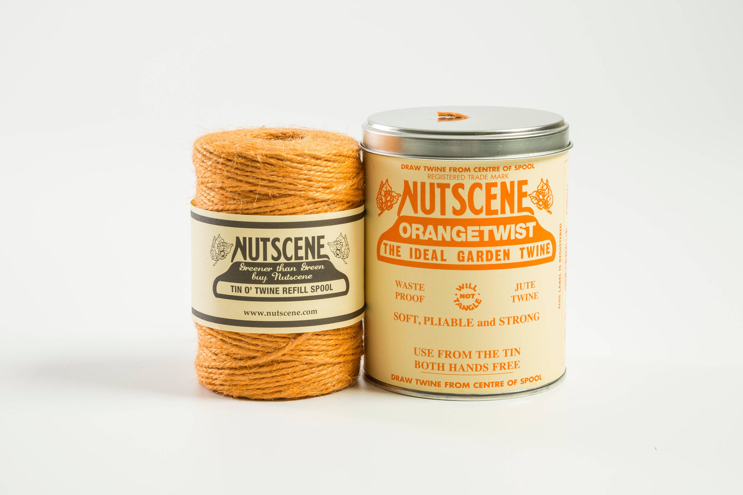 Iconic Tin of Nutscene Twine- String in a tin (490ft): Natural